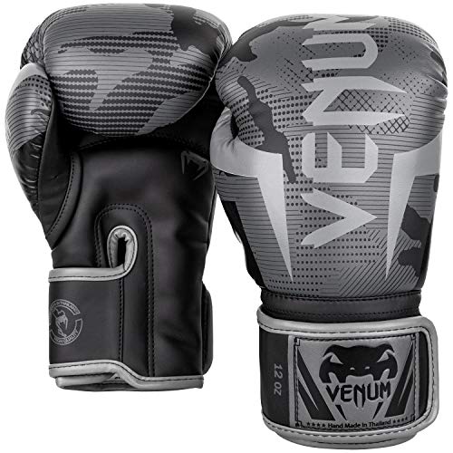 Venum Elite Boxing Gloves Grey/Black